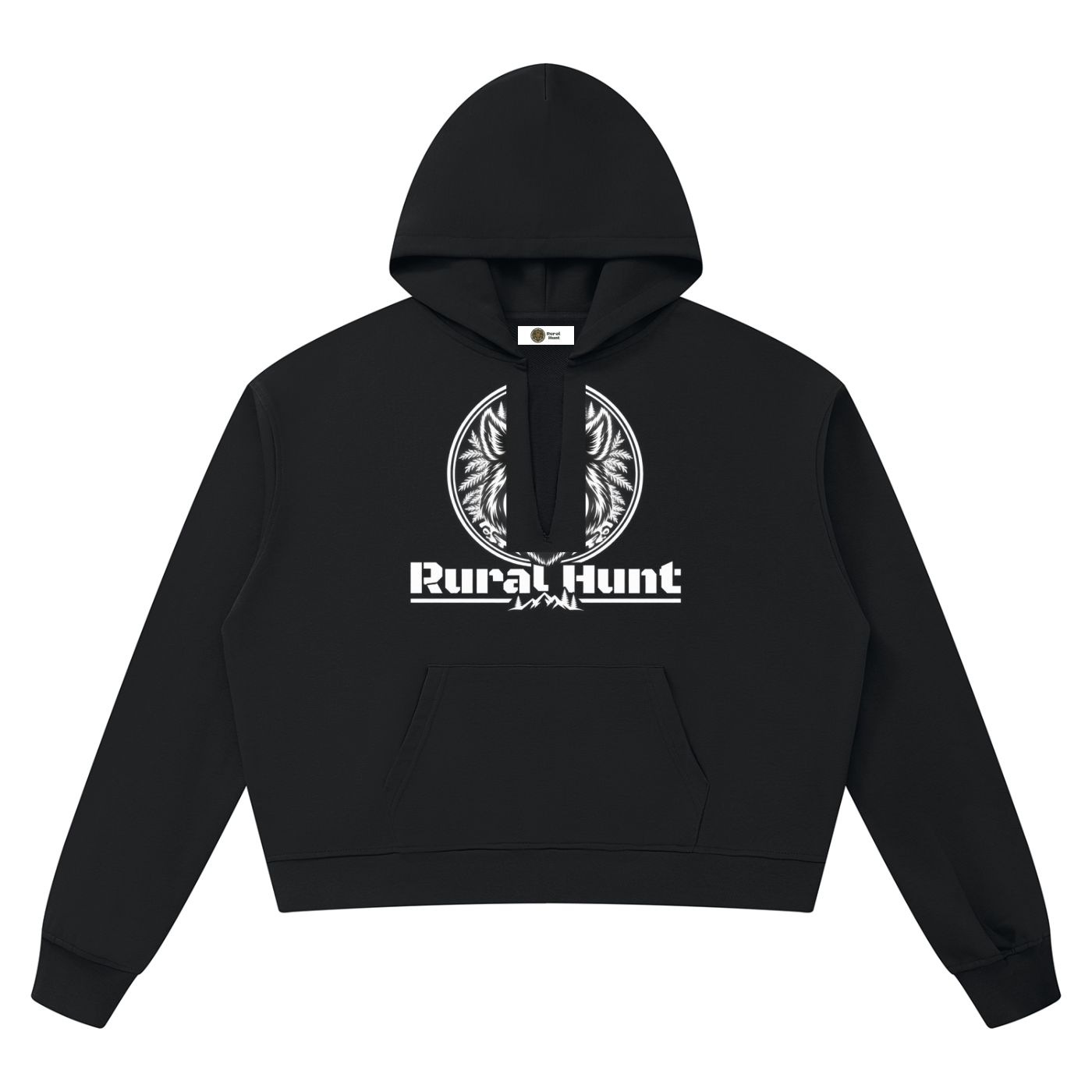Rural Hunt – Unisex Boxy Raw Edge Hoodie