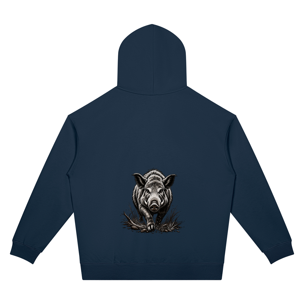 Unisex Oversized Drop Shoulder Boar Hoodie