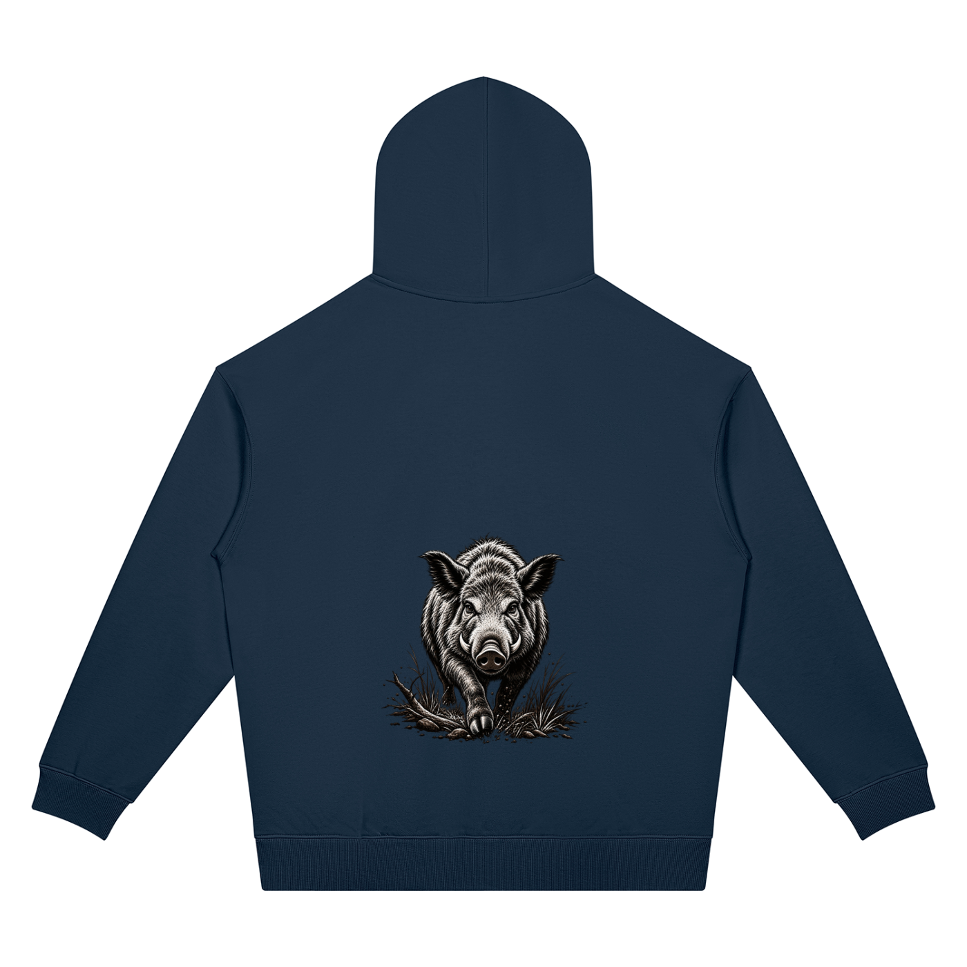 Unisex Oversized Drop Shoulder Boar Hoodie