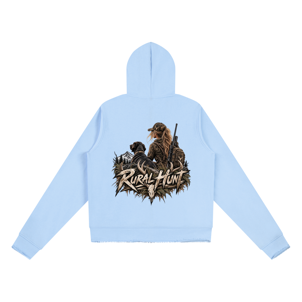 Women’s Raw Edge Full Zip Hoodie