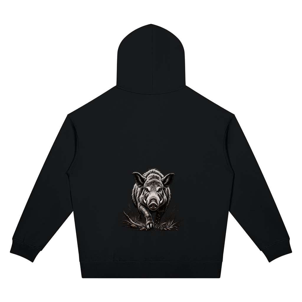 Unisex Oversized Drop Shoulder Boar Hoodie
