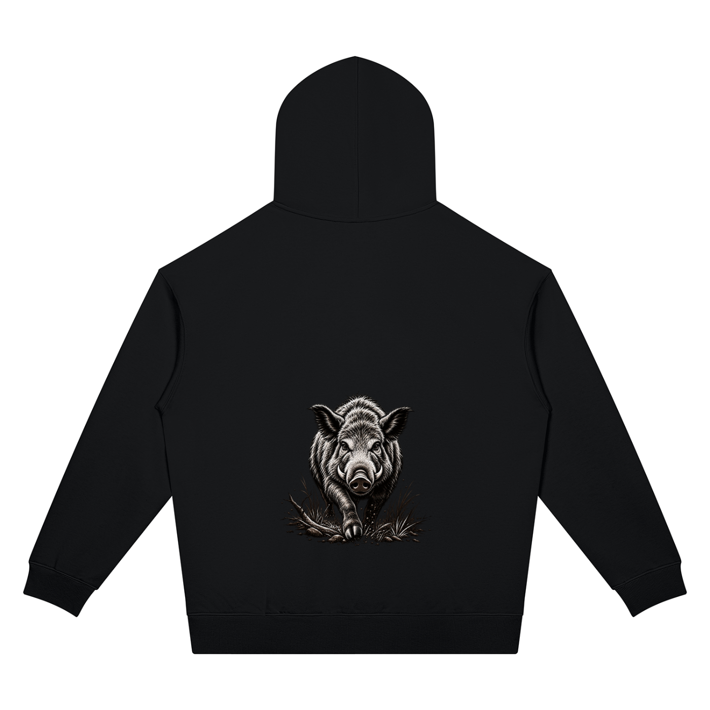 Unisex Oversized Drop Shoulder Boar Hoodie