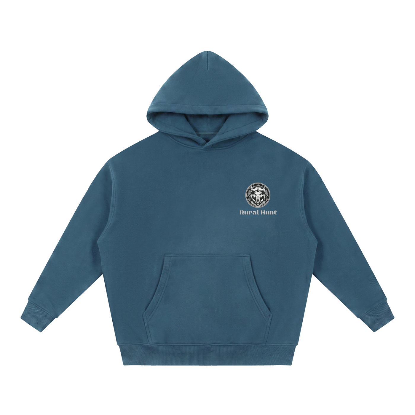 Rural Hunt Essential – Men’s Oversized Boxy Fit Fleece Hoodie