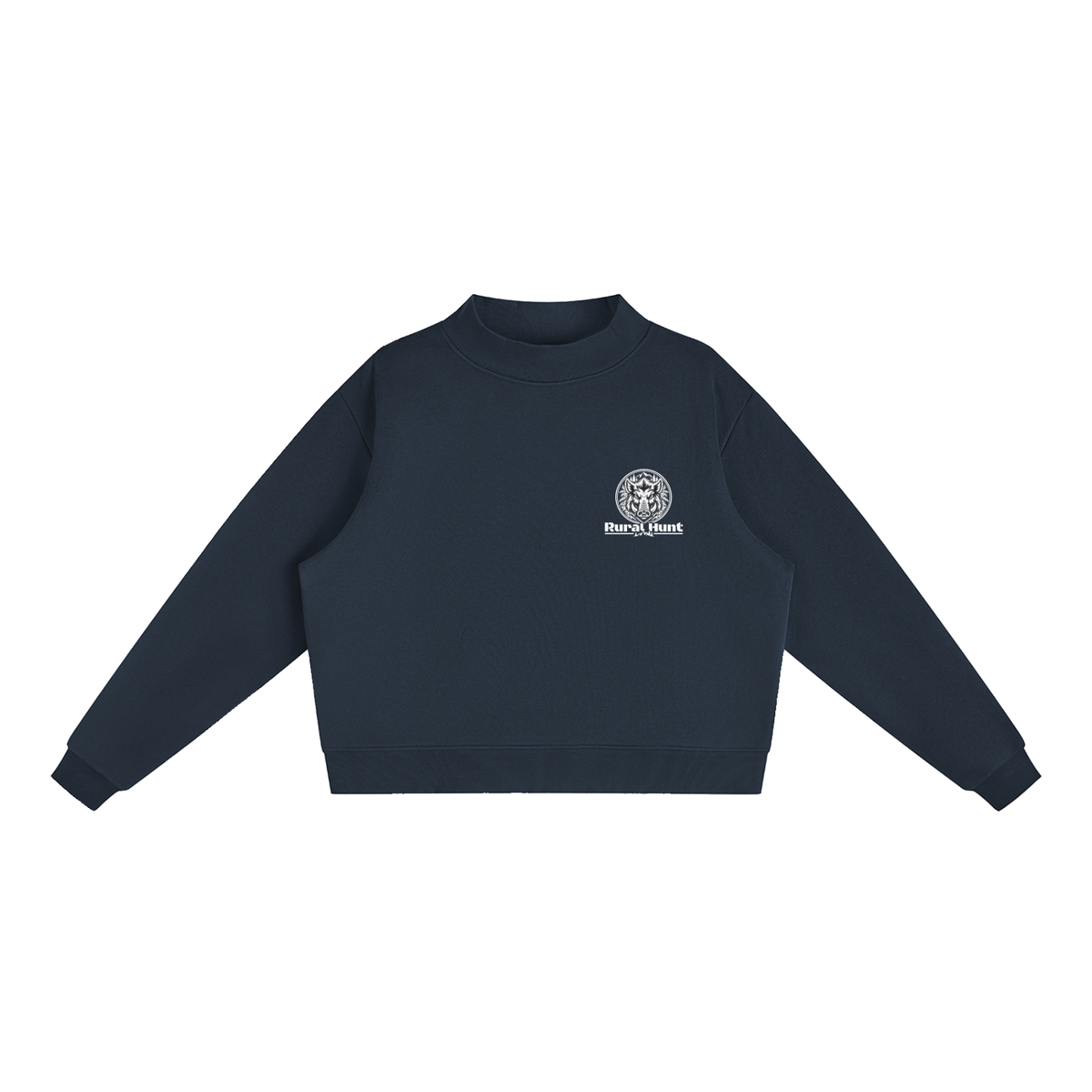 Women’s Fleece Mock-Neck Crew Sweatshirt