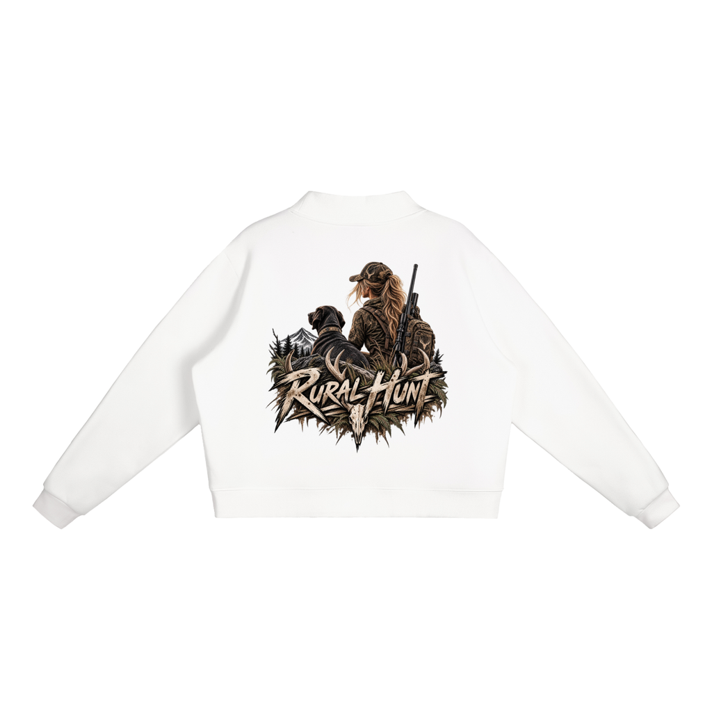 Women’s Fleece Mock-Neck Crew Sweatshirt