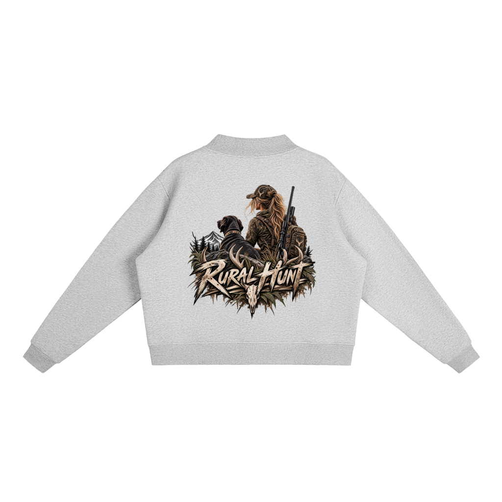 Women’s Fleece Mock-Neck Crew Sweatshirt