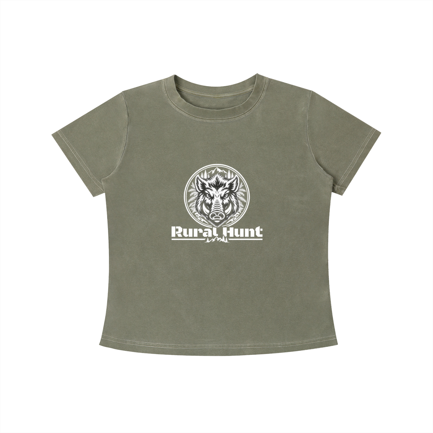 Rural Hunt – Women’s Vintage Wash Slim Fit T-Shirt