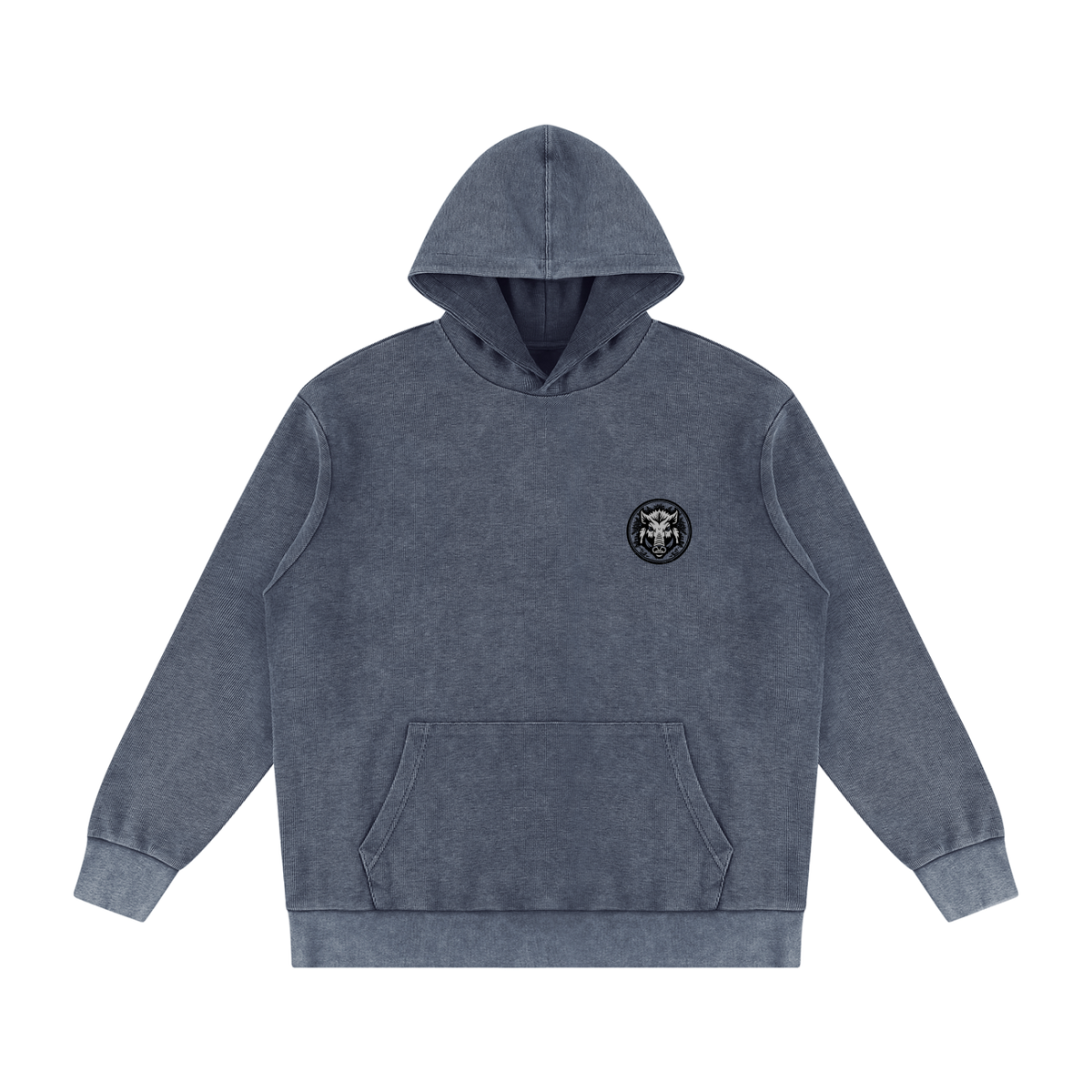 Rural Hunt – Magpies & Possums Mineral Wash Oversized Hoodie