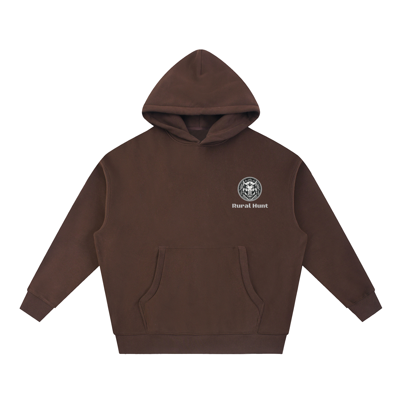 Rural Hunt Essential – Men’s Oversized Boxy Fit Fleece Hoodie