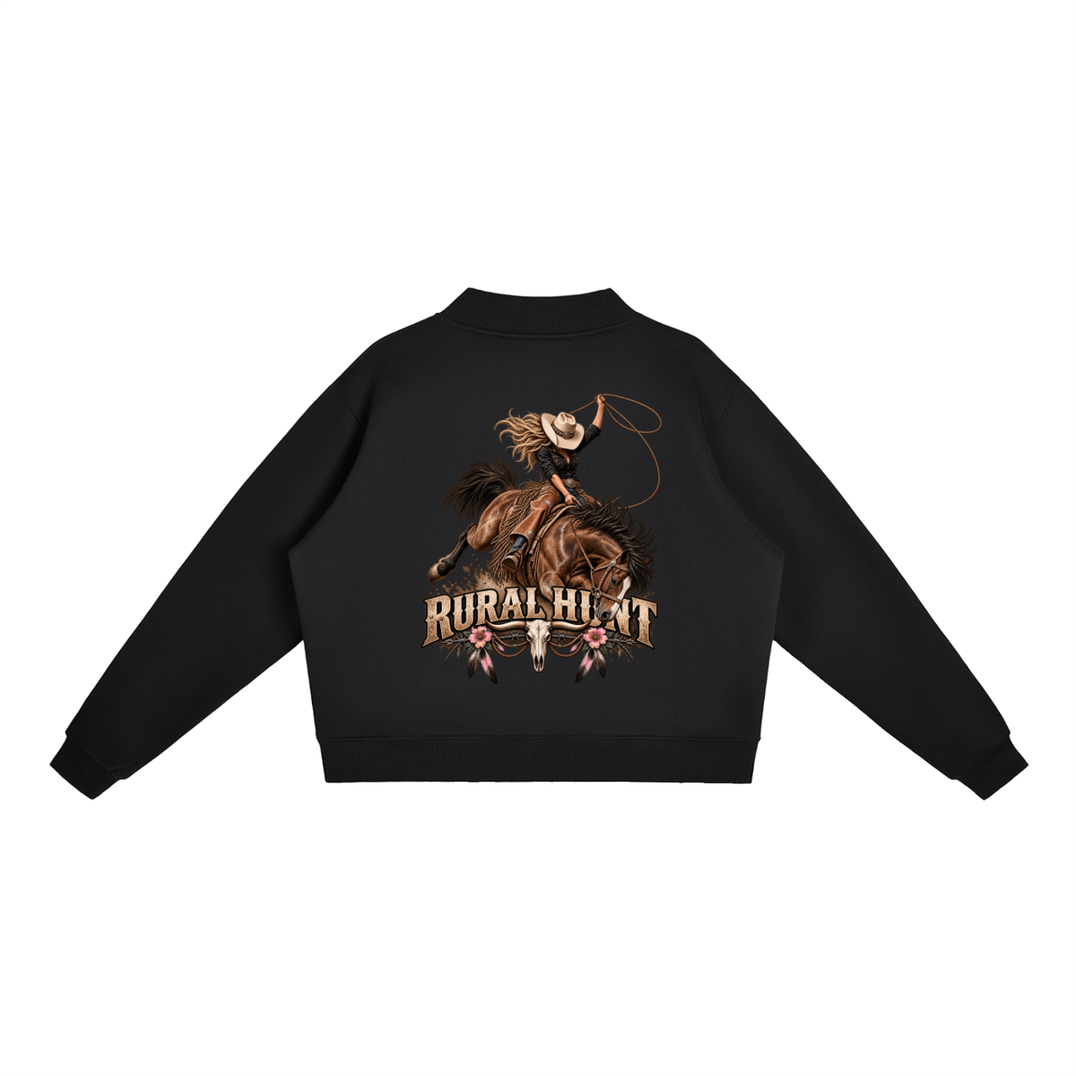 Rodeo Mock-Neck Crew Sweatshirt