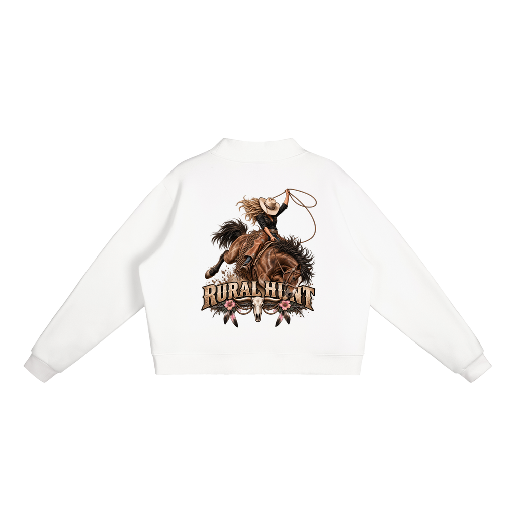 Rodeo Mock-Neck Crew Sweatshirt