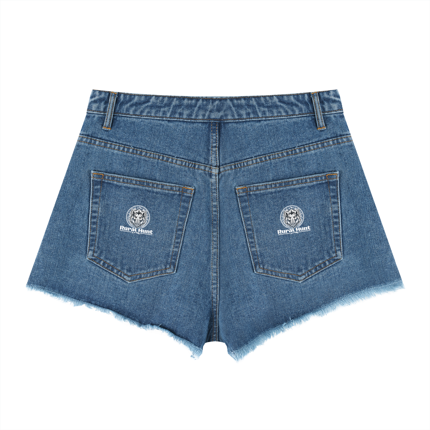Rural Hunt – Women’s Vintage Wash High Rise Denim Shorts