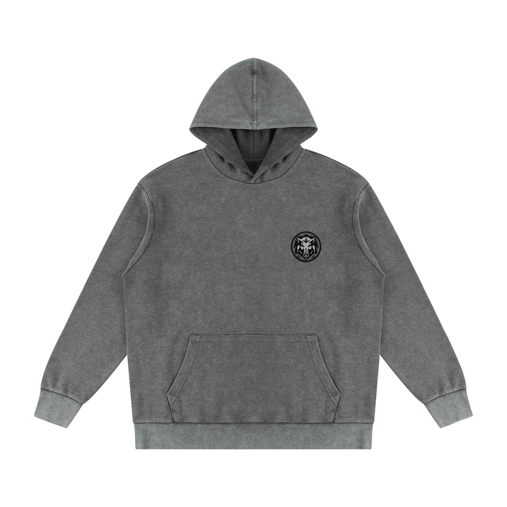 Rural Hunt – Magpies & Possums Mineral Wash Oversized Hoodie