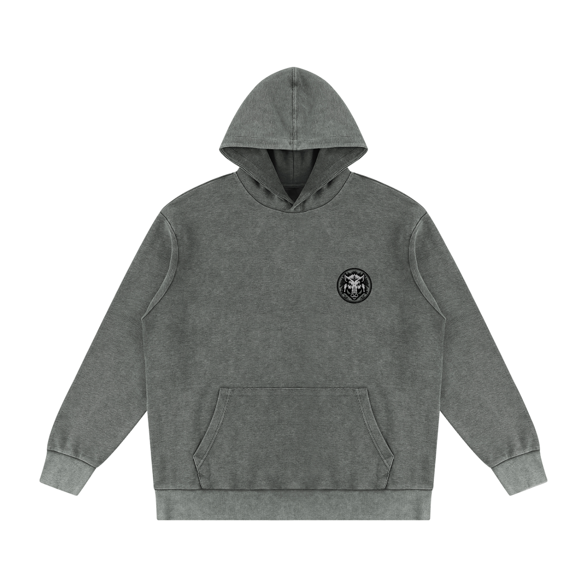 Rural Hunt – Magpies & Possums Mineral Wash Oversized Hoodie