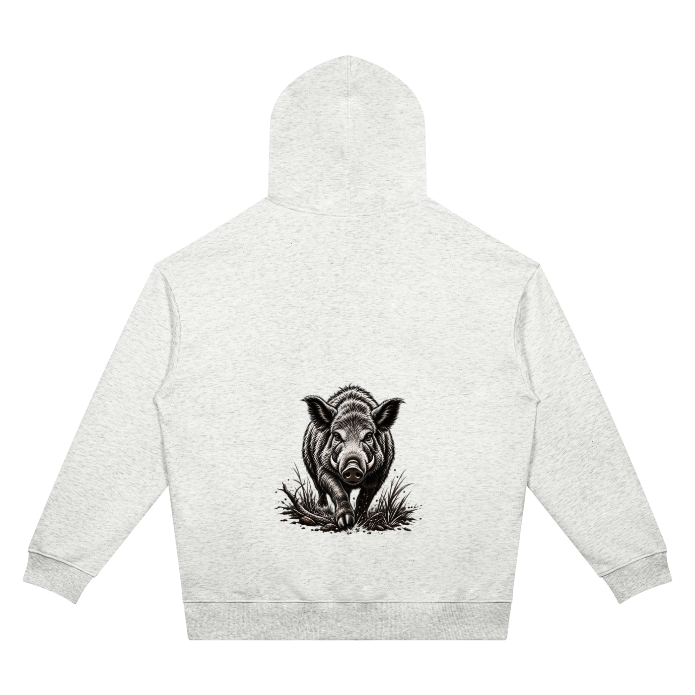 Unisex Oversized Drop Shoulder Boar Hoodie