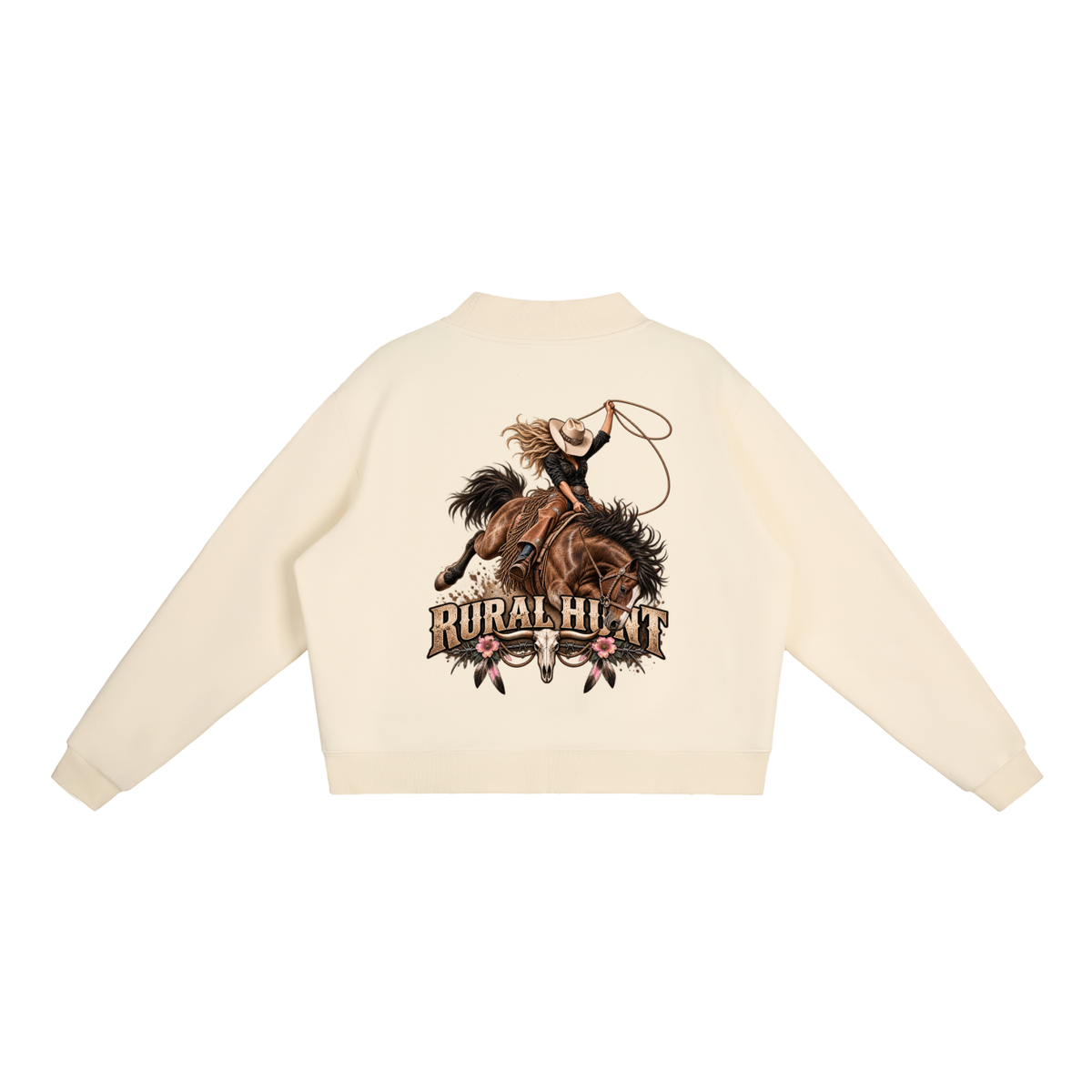 Rodeo Mock-Neck Crew Sweatshirt