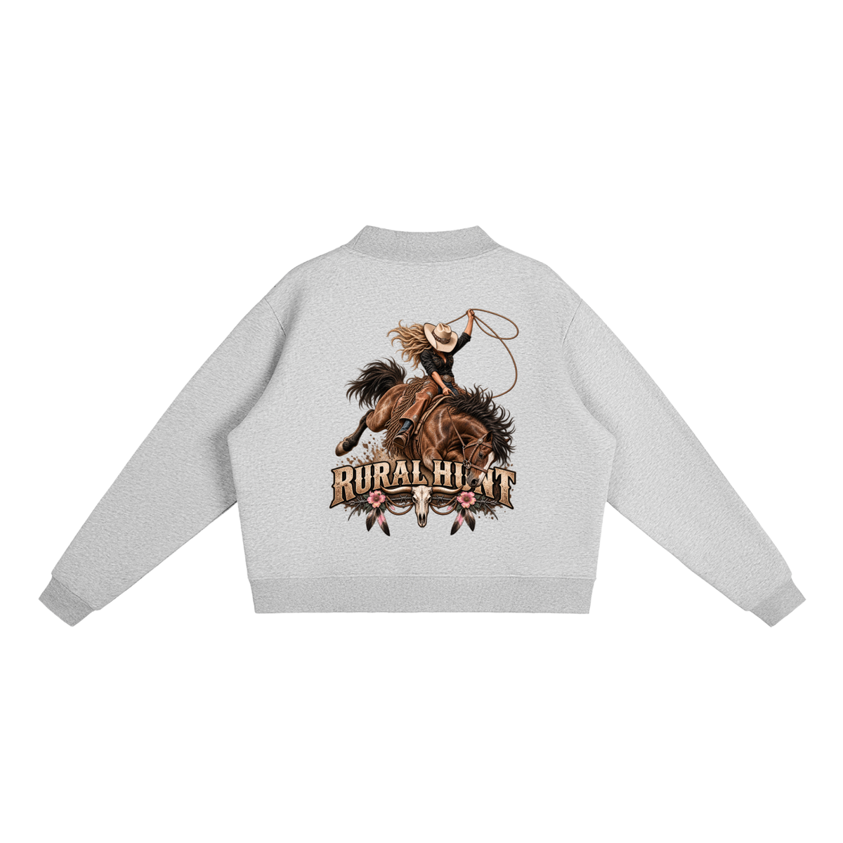 Rodeo Mock-Neck Crew Sweatshirt