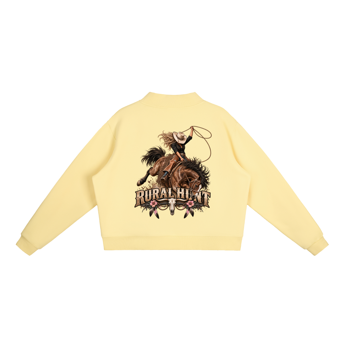 Rodeo Mock-Neck Crew Sweatshirt