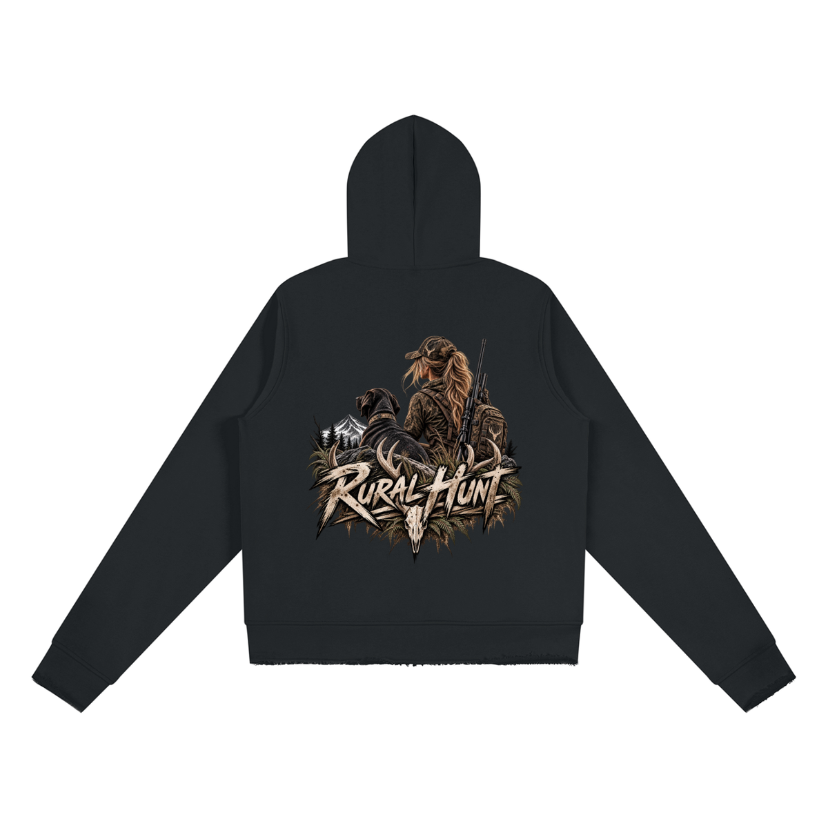 Women’s Raw Edge Full Zip Hoodie