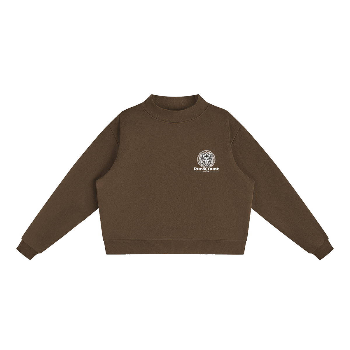 Women’s Fleece Mock-Neck Crew Sweatshirt