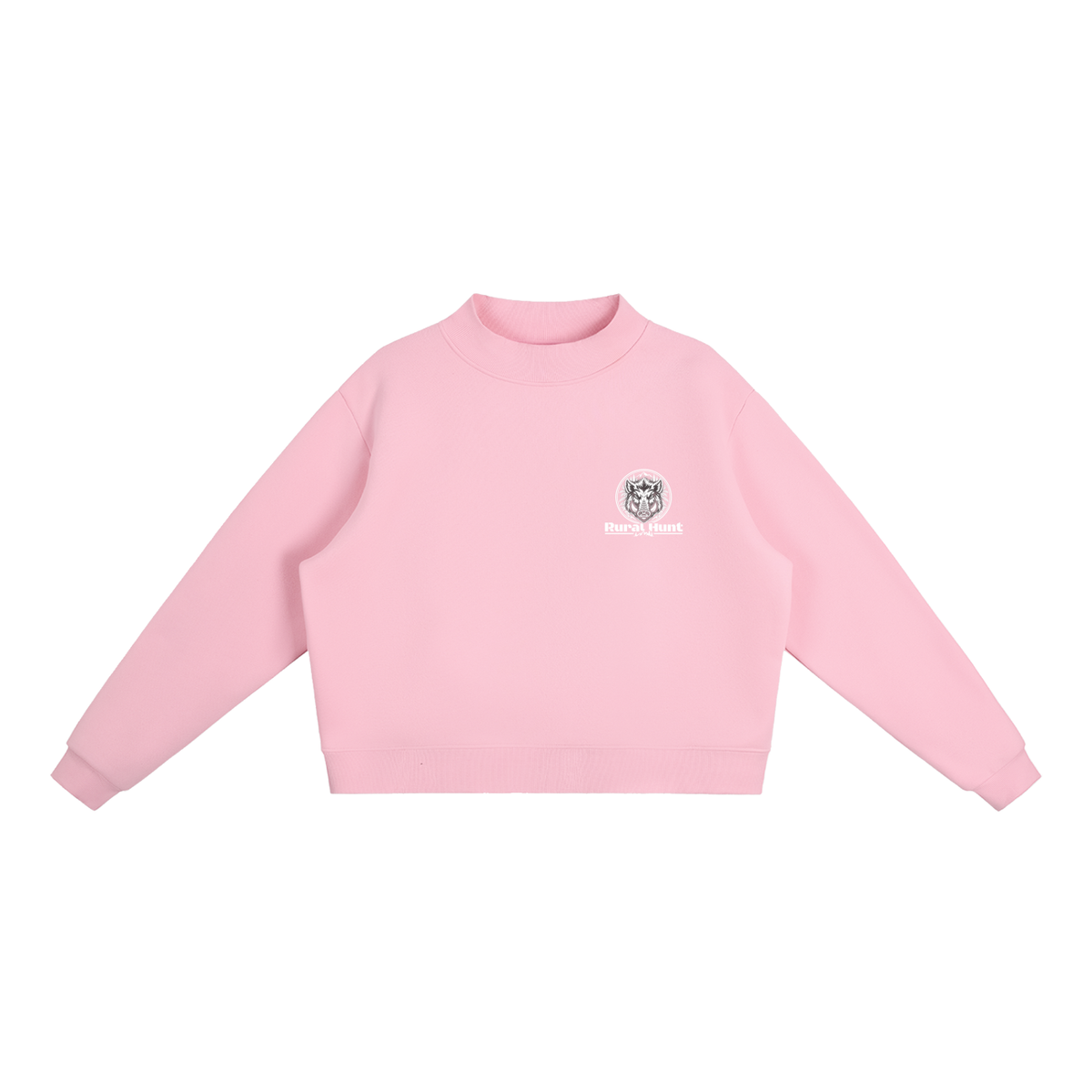 Women’s Fleece Mock-Neck Crew Sweatshirt