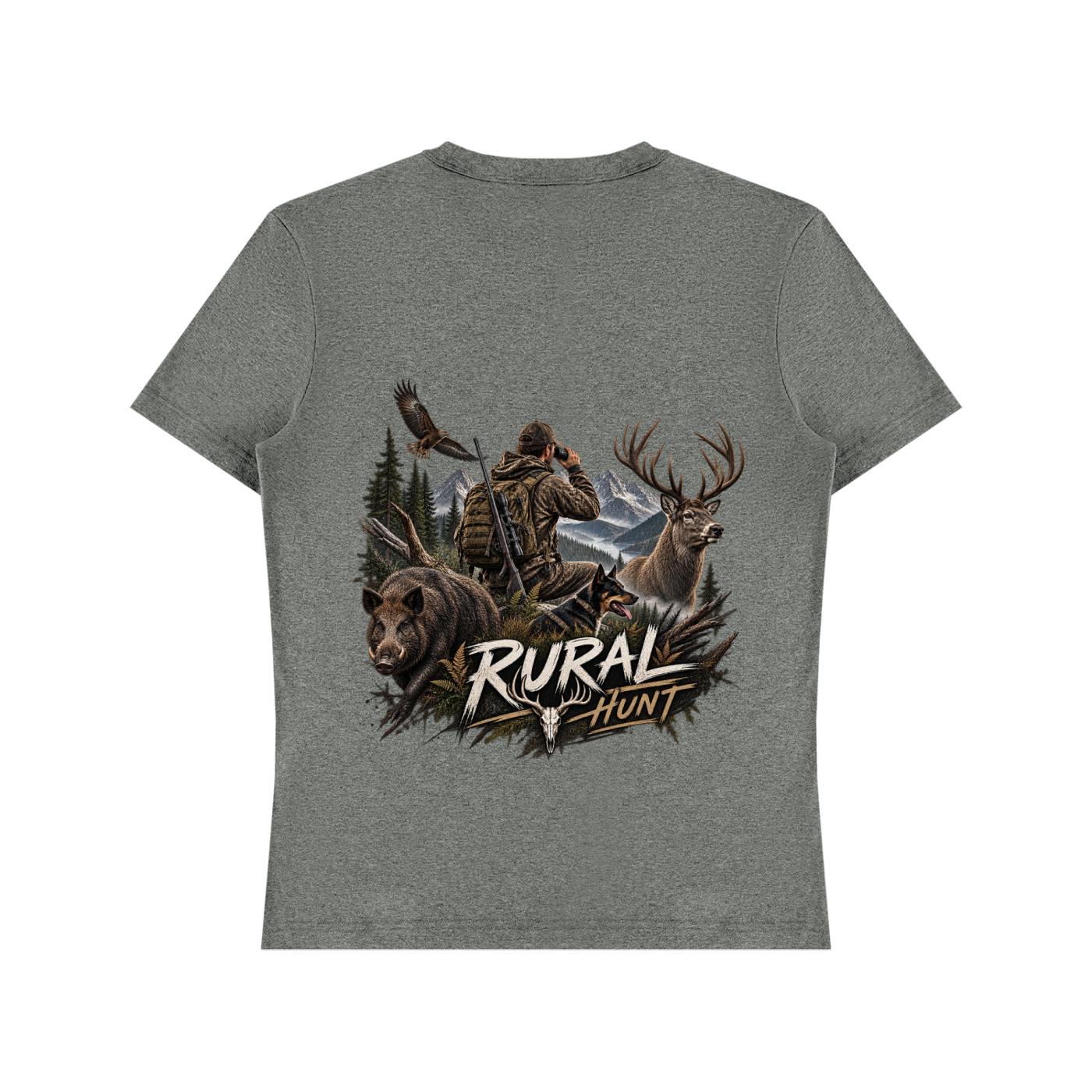 Rural Hunt – Heavyweight Cotton T-Shirt