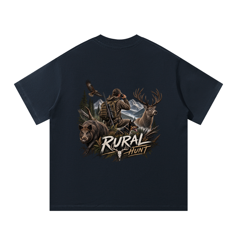Rural Hunt Essential – 100% Cotton Oversized T-Shirt