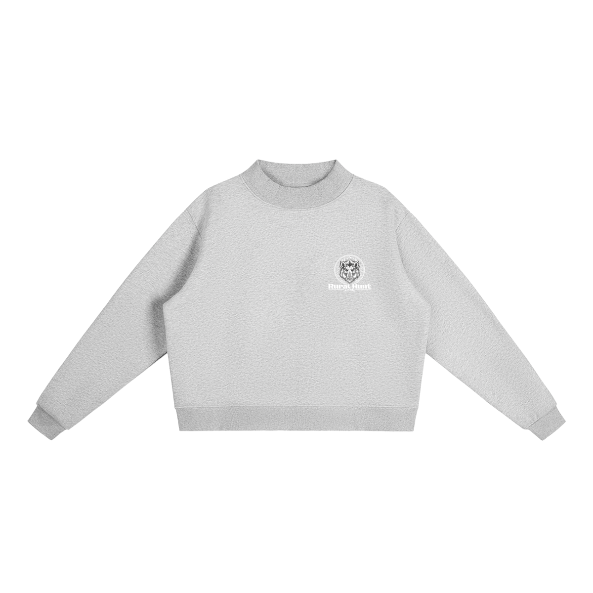 Women’s Fleece Mock-Neck Crew Sweatshirt