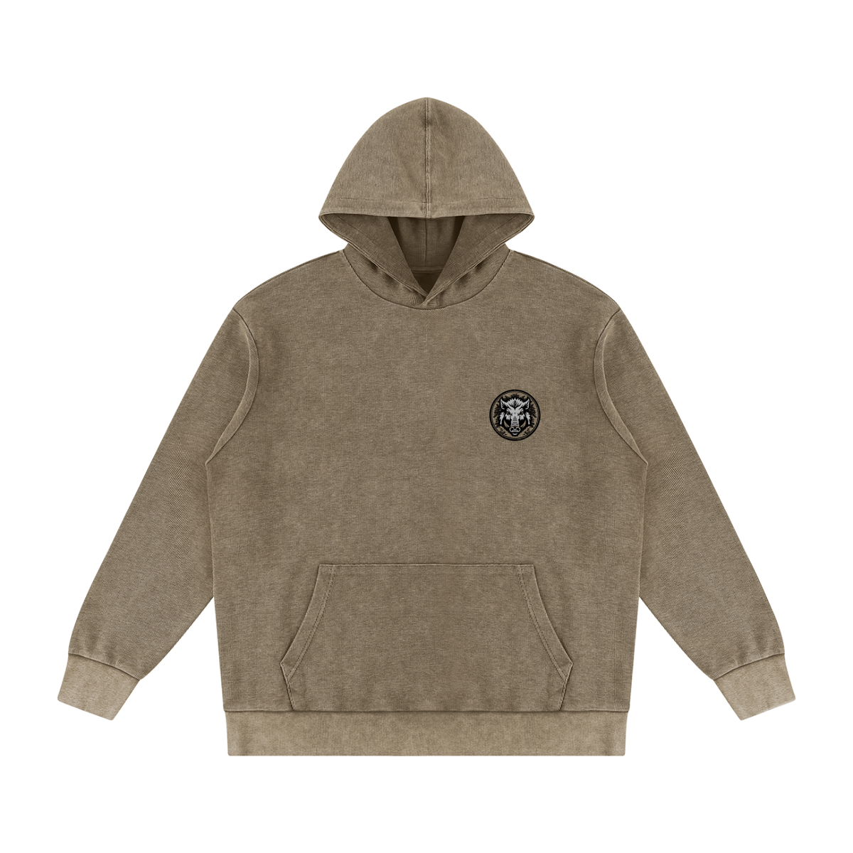 Rural Hunt – Magpies & Possums Mineral Wash Oversized Hoodie
