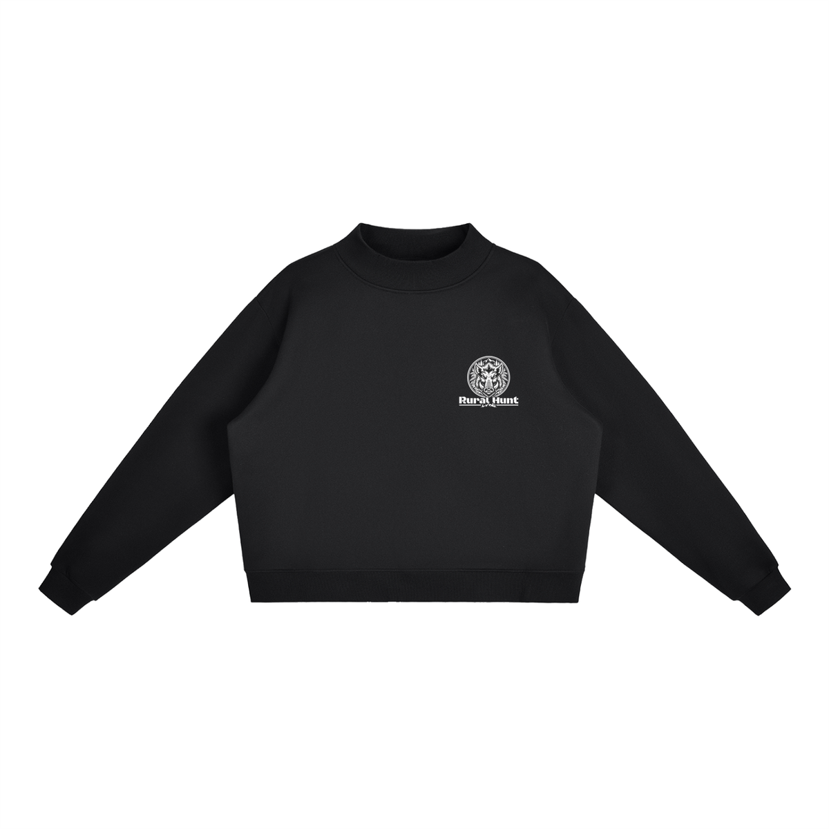 Women’s Fleece Mock-Neck Crew Sweatshirt