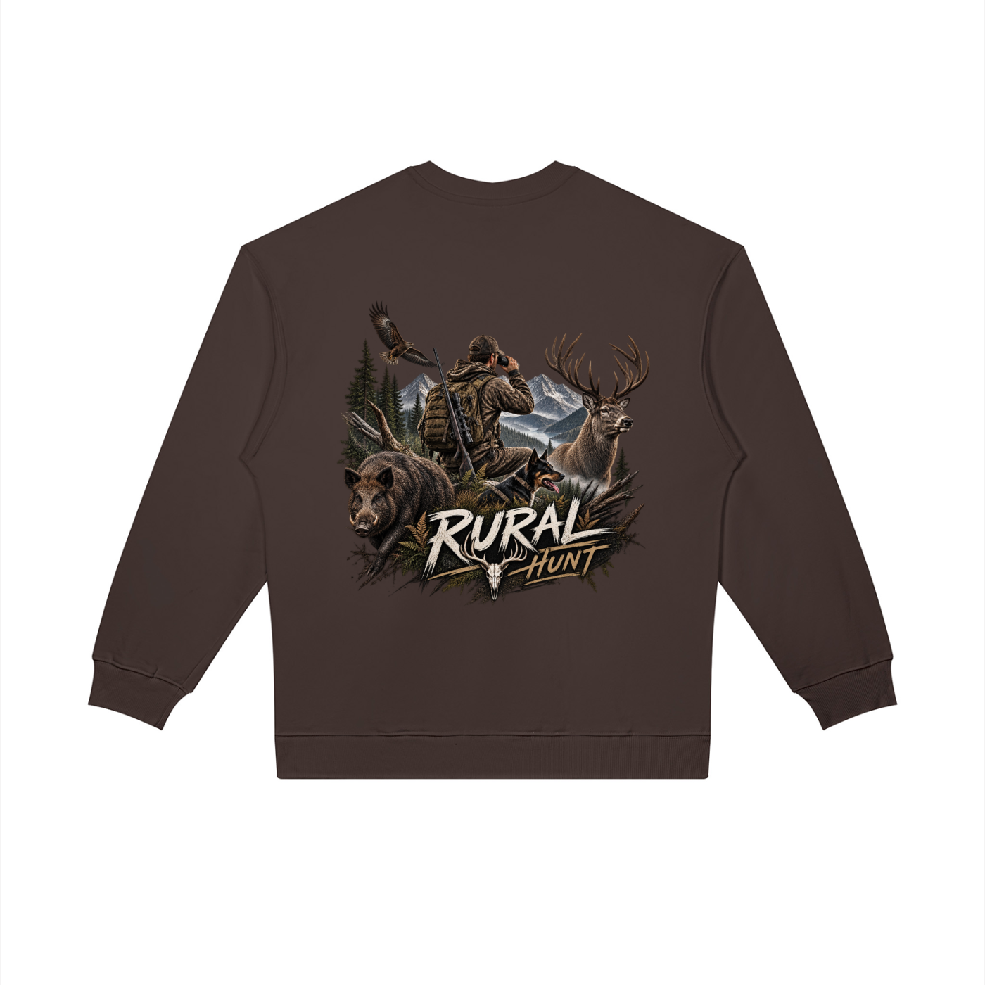 Rural Hunt – Oversized Crewneck Sweatshirt