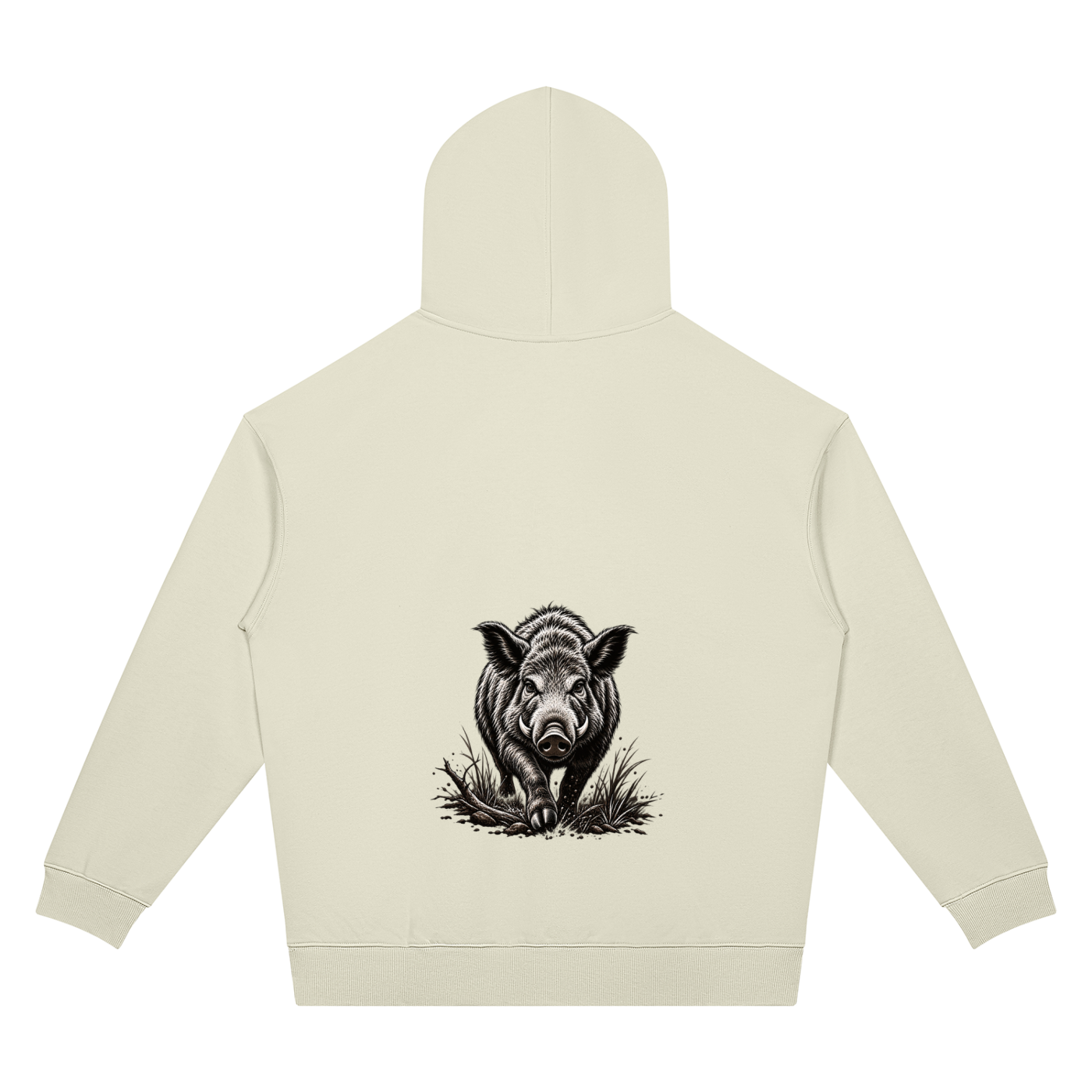Unisex Oversized Drop Shoulder Boar Hoodie