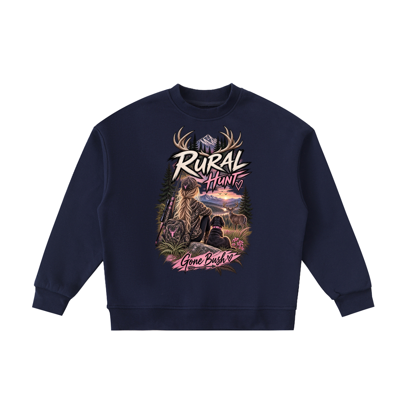 Girls Bush Bound Fleece Kids' Crewneck Sweatshirt