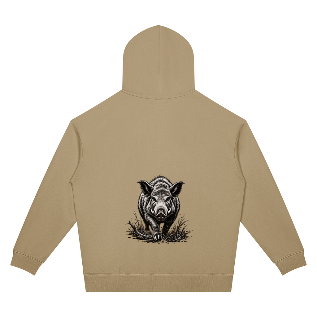 Unisex Oversized Drop Shoulder Boar Hoodie