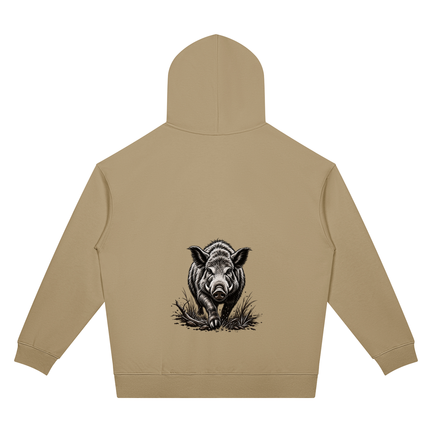 Unisex Oversized Drop Shoulder Boar Hoodie