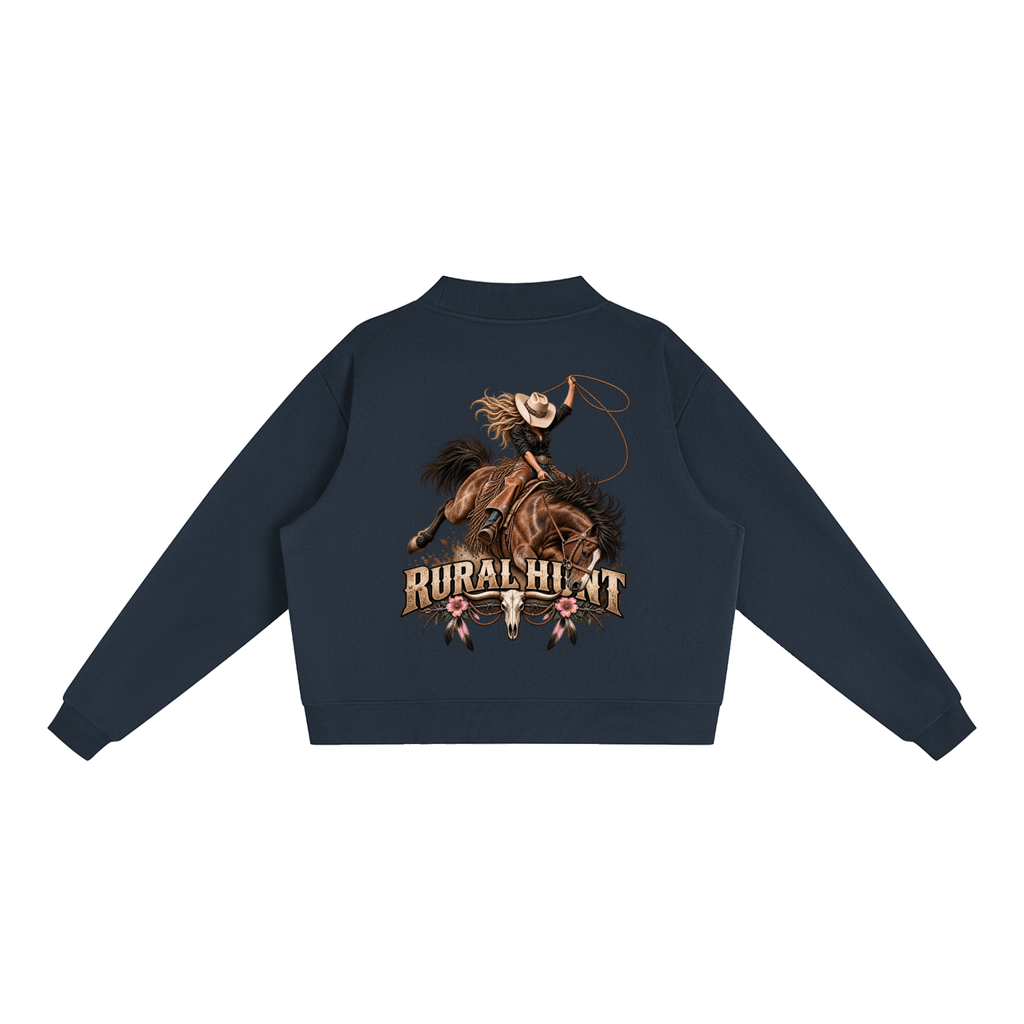 Rodeo Mock-Neck Crew Sweatshirt