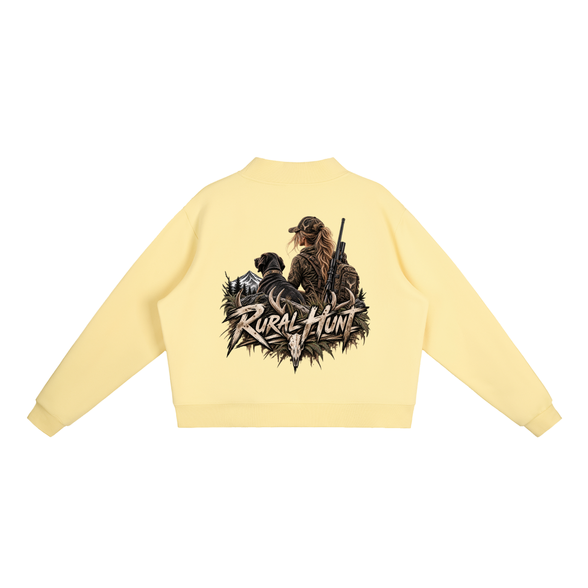 Women’s Fleece Mock-Neck Crew Sweatshirt