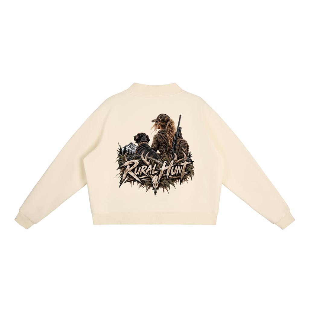 Women’s Fleece Mock-Neck Crew Sweatshirt